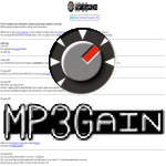MP3Gain MP3 Volume Normalizer MP3Gain MP3 Volume Normalizer 080311 mp3gain